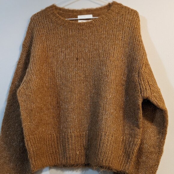 H&M Wollen/Alpaca Blend Brown Sweater- Size US-XS - Picture 1 of 6